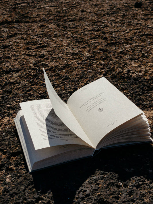 Das Buch »deine zeit zu sein« von the gnani liegt aufgeschlagen